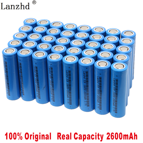 40 Uds 18650 recargable 18650 batería de litio de 3,7 V ICR18650 2600mAh Li lon baterías Li-lon 26F recargable 2022 batería nueva ► Foto 1/6