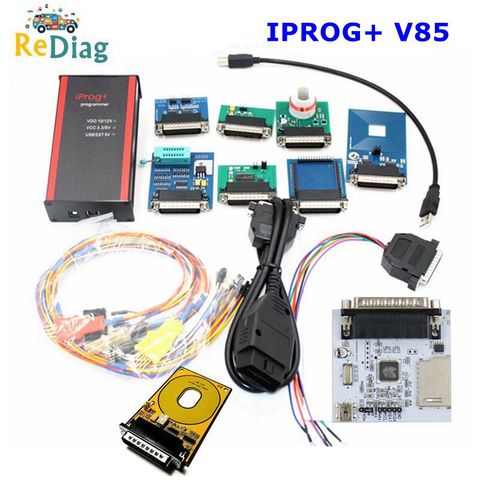 Programador iPROG V85, compatible con IMMO, corrección de kilometraje, reinicio de Airbag hasta el año 2022, reemplazo de Carprog/Adaptador RFID completo/Digiprog ► Foto 1/6