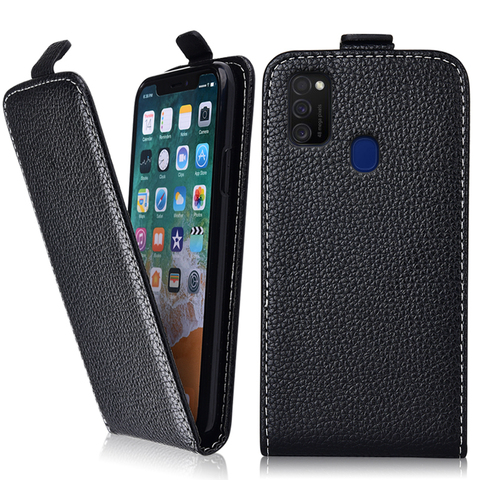 Funda abatible para Samsung Galaxy M21, funda para Galaxy M21, bonita Funda de cuero para teléfono, funda Lisa para Samsung M21 M 21 ► Foto 1/6