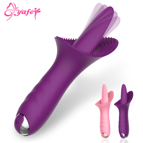 Vibrador innovador de silicona para punto G, masajeador de lengua recargable, estimulador de clítoris silencioso vibrador de 10 velocidades, Juguetes sexuales para mujeres ► Foto 1/6