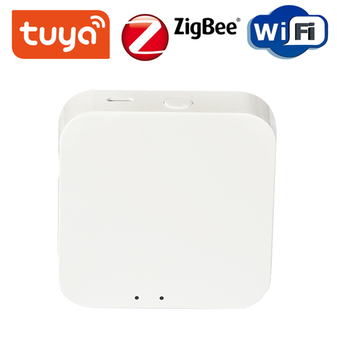 Tuya ZigBee Hub de enlace Dispositivo de hogar inteligente soporte agregar aplicación Gateway Control de luz inteligente ZigBee 3,0 Control remoto inalámbrico ► Foto 1/6