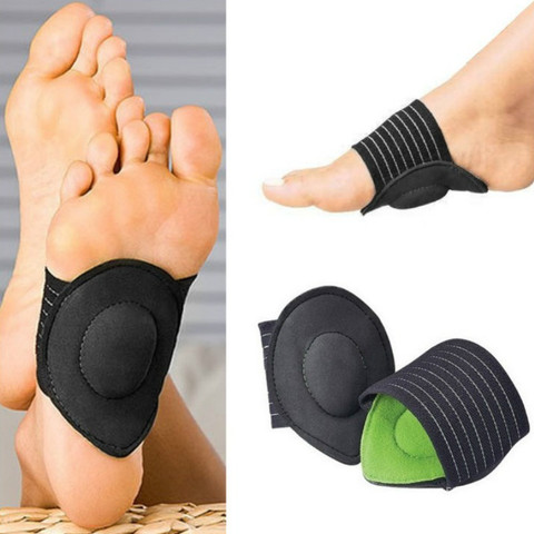 Par de almohadillas de arco para fascitis Plantar cojín para los pies, almohadillas de manga, plantillas ortopédicas con arco alivio de dolor de talón, choque ortopédico ► Foto 1/6