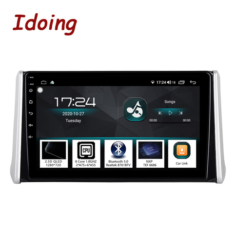 Idoing-Radio Multimedia con GPS para coche, Radio con reproductor, Android, 10,2 pulgadas, 4G + 64G, 2.5D, Octa Core, DSP, para Toyota RAV 4 2022, AHD 4G ► Foto 1/6