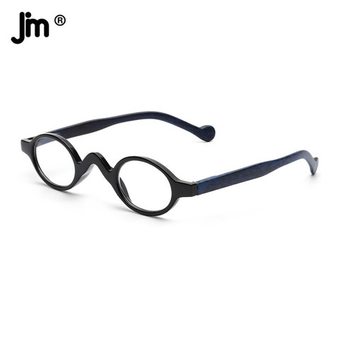 JM-gafas de lectura redondas para hombre y mujer, lentes de lectura Vintage, con bisagra de primavera, lupa, dioptría presbicia ► Foto 1/6