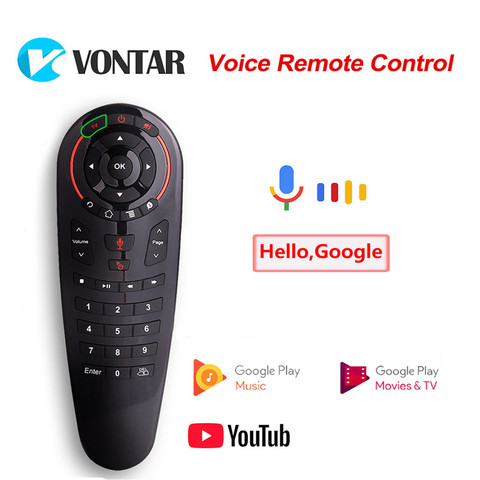 Miniteclado inalámbrico con Control remoto por voz G30 Air Mouse 2,4G, giroscopio de aprendizaje IR, asistente de Google para Android TV Box PC ► Foto 1/6