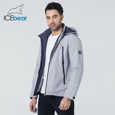 ICEbear-Chaqueta corta de algodón para hombre, abrigo masculino de alta calidad con capucha, ropa de marca MWC21610D, novedad de Primavera de 2022 ► Foto 1/6