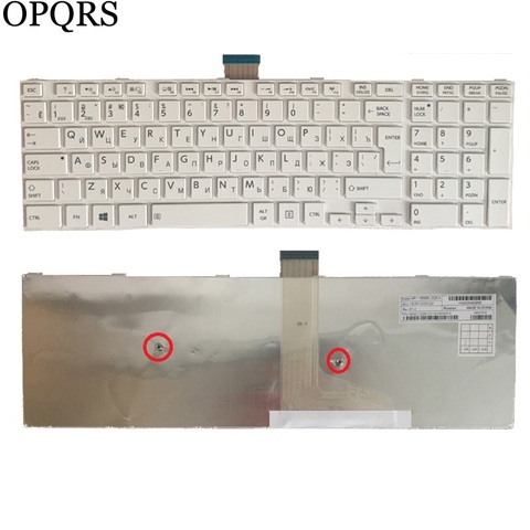 Nuevo para Toshiba satellite l50-a s50 s55 l70 l75 c70 c75 RU teclado blanco ruso ► Foto 1/5