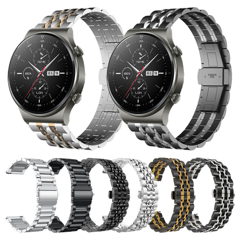 Correas de muñeca para HUAWEI WATCH GT 2 Pro gt2pro, pulsera de Metal de acero inoxidable para HUAWEI gt2 pro, accesorios de banda de reloj ► Foto 1/6