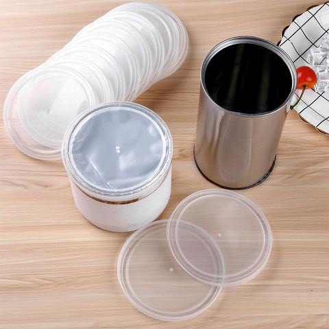 Latas de plástico sin BPA, cubiertas reutilizables de lata de almacenamiento, tapón hermético para productos enlatados, lata de comida para mascotas, cubiertas de latas, 12 Uds. ► Foto 1/6