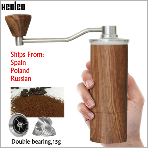 XEOLEO Manual de alta calidad molinillo de café 45 MM de aluminio café miller negro/marrón/de plata 15g Mini café de la máquina de fresado ► Foto 1/6