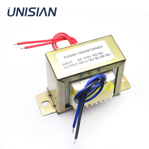 UNISIAN-transformador de entrada AC Dual de 18v, 50W, 110V, 220V, salida doble AC18V, transformador de fuente de alimentación para amplificador o placa de control de tonos ► Foto 1/6