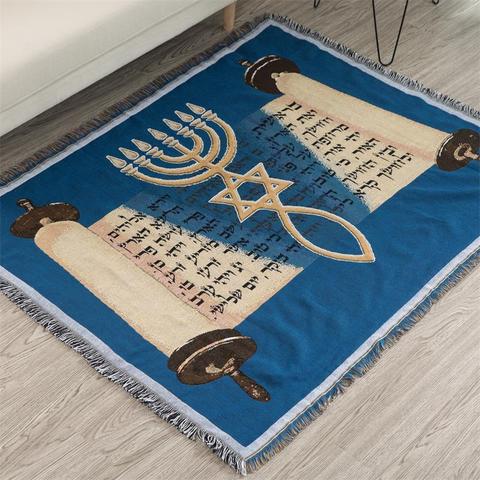 Alfombras para sala de estar, estera de sofá judía de Star of Daivd Menorah ► Foto 1/4