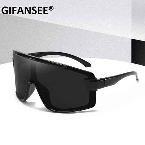 GIFANSEE-máscara visera de protección para hombre y mujer, gafas de sol de gran tamaño, a prueba de viento, con marco grande, deportivas, UV400, 2022 ► Foto 1/6