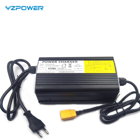 YZPOWER-cargador de batería de litio de 100,8 V y 3A, accesorio adecuado para baterías de litio de 88,8 V y 25S, carcasa de aluminio y enchufe opcional ► Foto 1/5