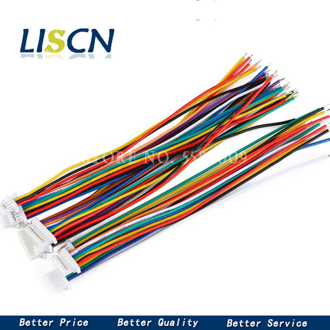 5-10 Uds SH1.0mm Cable conector DIY SH1.0 JST 2/3/4/5/6/7/8 Pin línea electrónica enchufe Terminal único 28AWG 100mm ► Foto 1/1