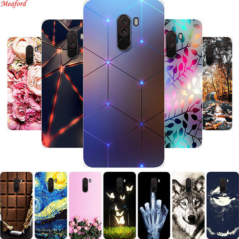 Poco F1 para Xiaomi Pocophone F1 Funda de silicona Funda trasera suave TPU para Xiaomi Pocophone F1 caso POCO F1 Poco F2 Pro Funda ► Foto 1/6