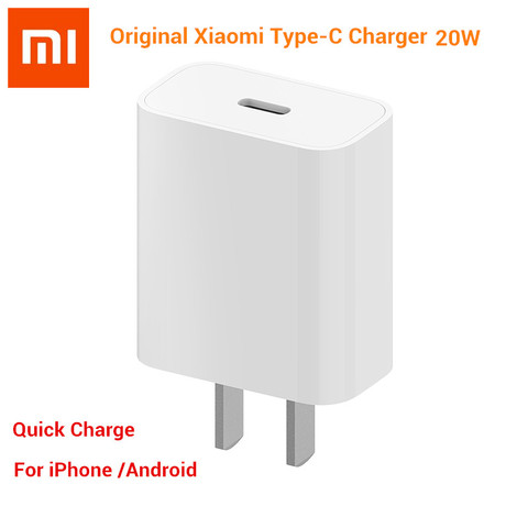 Xiaomi-cargador de USB-C de carga rápida para móvil, dispositivo de carga tipo C Original de 20W para iPhone 12 Pro Max Mini 11 QC 3,0 ► Foto 1/6