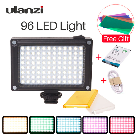 Luz de vídeo LED Ulanzi 96 iluminación de la foto en la Cámara Flash LED recargable para cámaras DSLR Vlog accesorios de fotografía de boda ► Foto 1/6