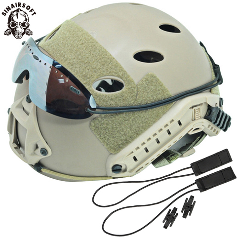 Gancho y Bucle de línea auxiliar para casco rápido FMA, accesorio para casco táctico de combate militar, cordón para gafas de sol ► Foto 1/6