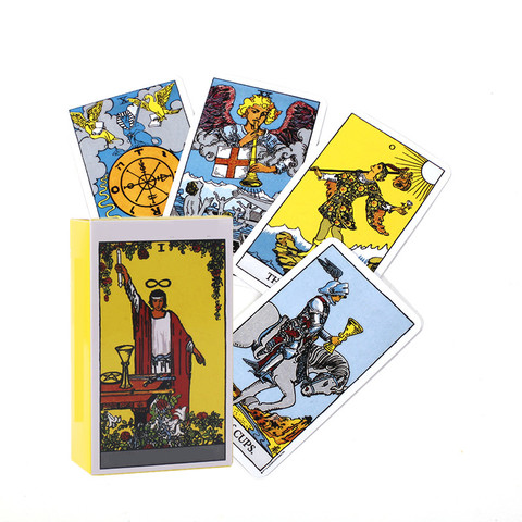 ¡Producto en oferta! Cartas de tarot rider para divination, uso personal, cubierta de tarot, versión completa en inglés ► Foto 1/6