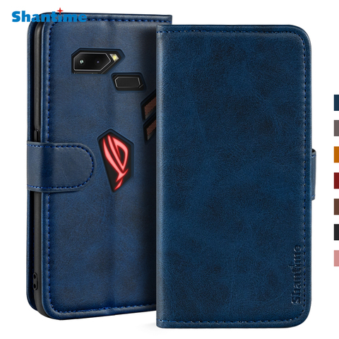 Funda magnética de cuero para Asus ROG Phone ZS600KL, funda con soporte para teléfono móvil Asus ROG ZS600KL ► Foto 1/6