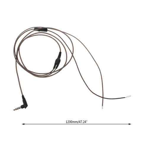 Cable de auriculares de 1,2 m con micrófono, Cable de repuesto de alta calidad para reparación ► Foto 1/6