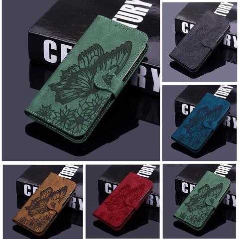 3D mariposa Funda de cuero para Samsung Galaxy A10 A20 A30 A21S A40 A50 A51 A71 A70 A20E A11 A21 A42 A12 Funda Flip cartera Coque ► Foto 1/6