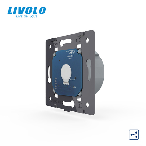 Livolo estándar europeo, Control 1 Gang 2 Way, CA 220 ~ 250 V, interruptor de pantalla táctil de luz de pared sin Panel de vidrio, VL-C701S ► Foto 1/5