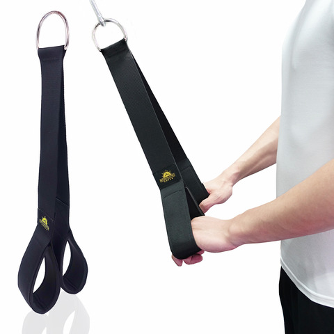 Tríceps de Fitness y correa Abdominal, accesorio de Cable extraíble de cuerda Tricep para levantamiento de pesas, entrenamiento de fuerza para culturismo ejercicios accesorios ► Foto 1/6