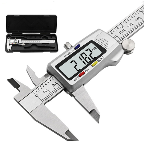 Calibrador Digital de 6 pulgadas y 150MM, Material electrónico Vernier, Micrómetro de Metal, herramienta de medición ► Foto 1/6