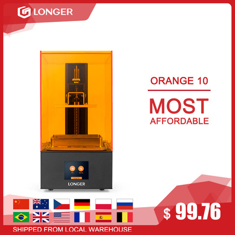 Impresora 3D LONGER ORANGE 10 LCD SLA 3D Kit de impresora con matriz de resina UV iluminación de resina 3D cuerpo totalmente de metal impresión 3D impresora de resina 3D Print ► Foto 1/6