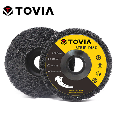 TOVIA 2 piezas herramientas de polietileno de disco de rueda pintura óxido eliminación limpia grano de rueda de disco ángulo amoladora ► Foto 1/6
