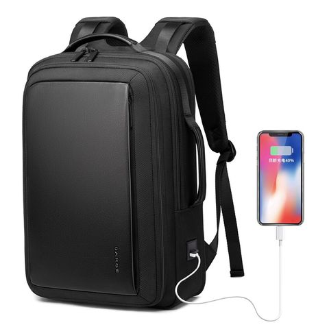 Bange-mochila para ordenador portátil de 15 pulgadas Unisex, morral de viaje resistente al agua, antirrobo, con carga USB externa ► Foto 1/6