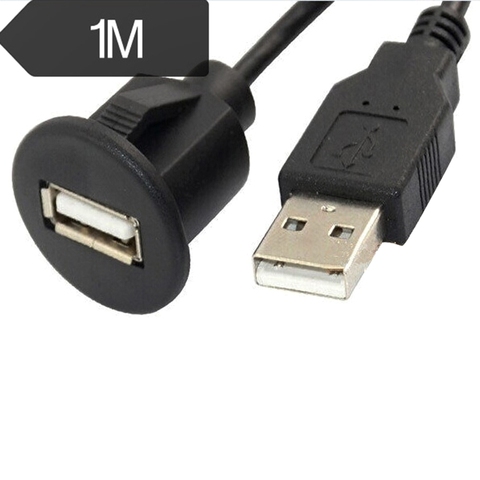 Cable de Panel de extensión para tablero de coche, 1m, USB 2,0 A, macho A hembra ► Foto 1/4