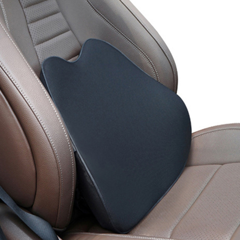 Almohada de Soporte Lumbar para asiento de coche, almohada de respaldo, soporte Lumbar de algodón viscoso para silla de oficina, almohada para coche ► Foto 1/6