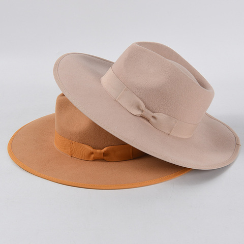 Sombrero clásico británico de lana para hombre y mujer, sombreros de fieltro para otoño e invierno, Jazz, venta al por mayor, Dropshipping, 2022 ► Foto 1/5