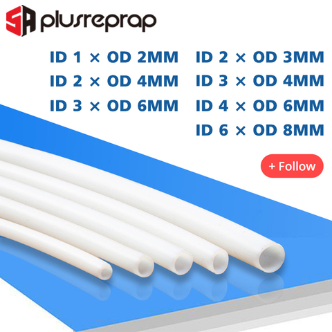 Tubo de PTFE para piezas de impresora 3D Bowden j-head, 1, 1, 2, 3, 4, 6 y 8mm ► Foto 1/6