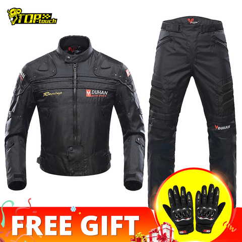 Chaquetas de motociclista DUHAN para hombre, chaqueta de carreras de Motocross Enduro, chaqueta de Moto a prueba de viento, protección de ropa de Moto a prueba de frío ► Foto 1/6