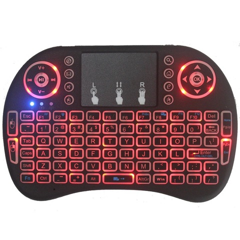 Nuevo 2014 Air Mouse 92 teclas Mini portátil 2,4 GHz diseño inglés teclado ratón Touchpad control remoto del juego teclado inalámbrico ► Foto 1/5