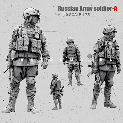 Kits de figuras de resina 1/35, modelo de soldado de las Fuerzas Especiales Rusas, A-119 autoensamblados ► Foto 1/1