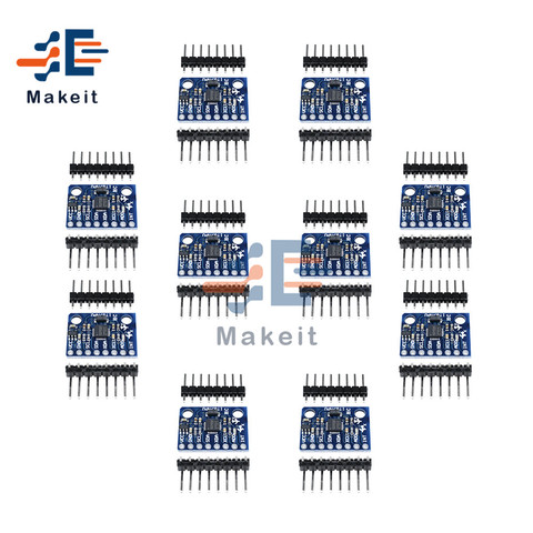 10 Uds GY521 GY-521 MPU6050 MPU-6050 CII I2C interfaz 3 ejes analógicos giroscopio Sensor acelerómetro módulo Compatible para Arduino ► Foto 1/6