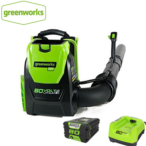 Greenworks Pro-soplador de hojas inalámbrico para jardín al aire libre, 80V, 500 CFM, DigiPro, batería y cargador de 80V y 2.0ah ► Foto 1/1