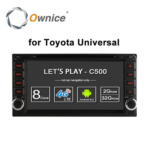 Ownice Android 6,0 Octa 8 Core 2G RAM reproductor de dvd del coche para Toyota Hilux Toyota VIOS Camry antiguo Prado RAV4 Prado 2003-2008 en la red 4G LTE ► Foto 1/5