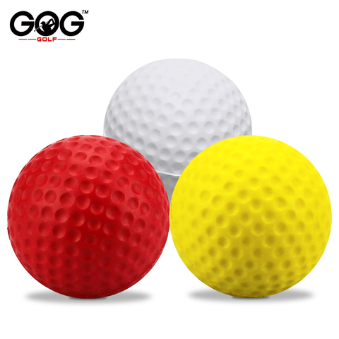 20 unids/bolsa de Color brillante luz entrenamiento Interior Exterior práctica Golf, deportes elástico bolas de espuma PU dropship ► Foto 1/6