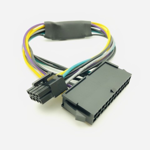 24 Pin a 8 Pin ATX PSU Cable adaptador de corriente Compatible con DELL Optiplex 3020 7020 precisión 9020 T1700 12 pulgadas (30cm) para Dell ► Foto 1/6