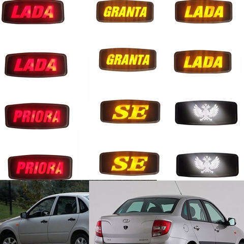 Luces LED de posición lateral para coche Lada granta priora, indicador de posición delantera, luz de parque, blanco, ámbar (amarillo) y rojo ► Foto 1/6