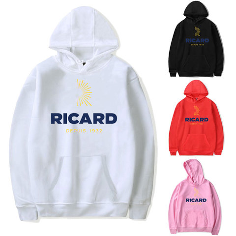 Sudadera con capucha de RICARD para hombre y mujer, ropa para parte superior masculina, de calle, rosa, de invierno, estilo Harajuku ► Foto 1/6