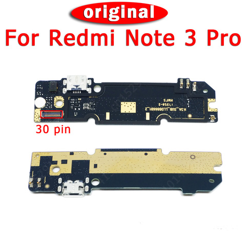 Puerto de carga Original para Xiaomi Redmi Note 3 Pro, placa de carga, enchufe USB, Cable flexible, conector PCB, piezas de repuesto ► Foto 1/3