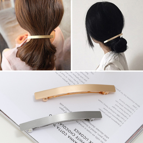 Pinzas largas de Metal para el pelo, accesorios para el cabello