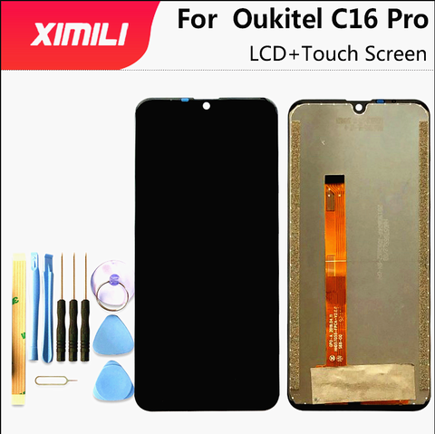 Pantalla LCD y pantalla táctil de 5,71 pulgadas para Oukitel C16 Pro, montaje de digitalizador para piezas de reparación de teléfonos C16 Pro con herramientas y adhesivo ► Foto 1/6